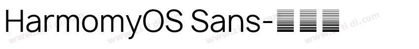 HarmomyOS Sans字体转换